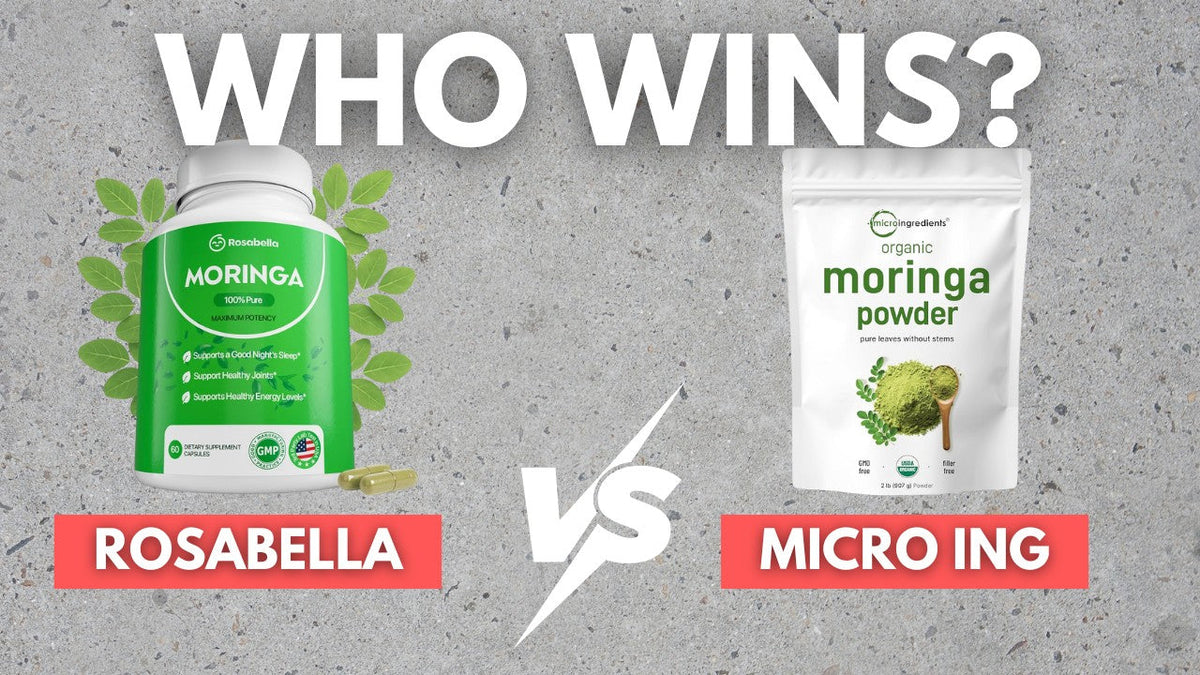 Rosabella Moringa vs Micro Ingredients Moringa