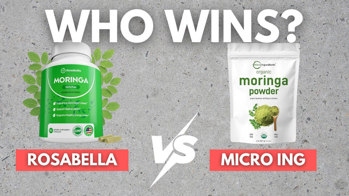 Rosabella Moringa vs Micro Ingredients Moringa